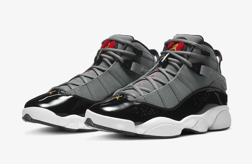 Air jordan 6 top rings cool grey