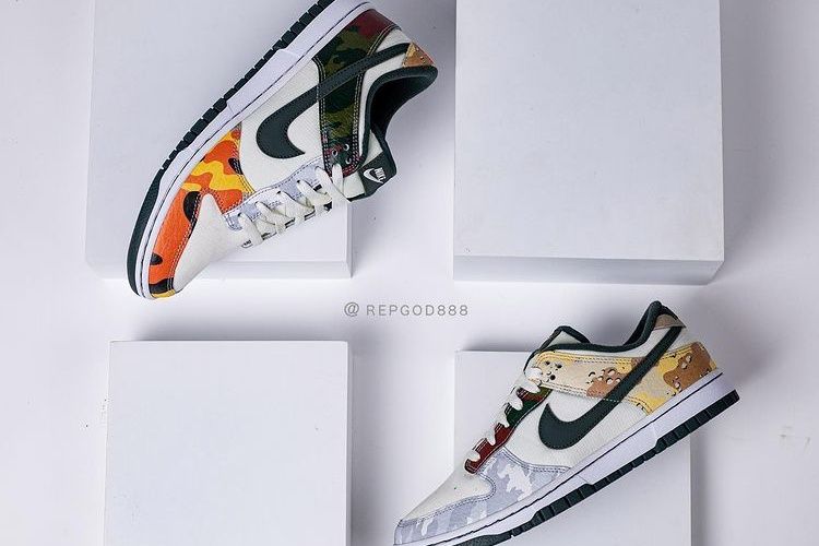 【販売リンクあり】7/16・7/30発売 NIKE DUNK LOW SE "SAIL MULTI CAMO" 抽選/定価/販売店舗まとめ 10枚目