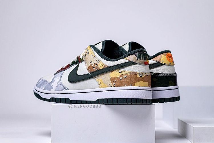 【販売リンクあり】7/16・7/30発売 NIKE DUNK LOW SE "SAIL MULTI CAMO" 抽選/定価/販売店舗まとめ 15枚目