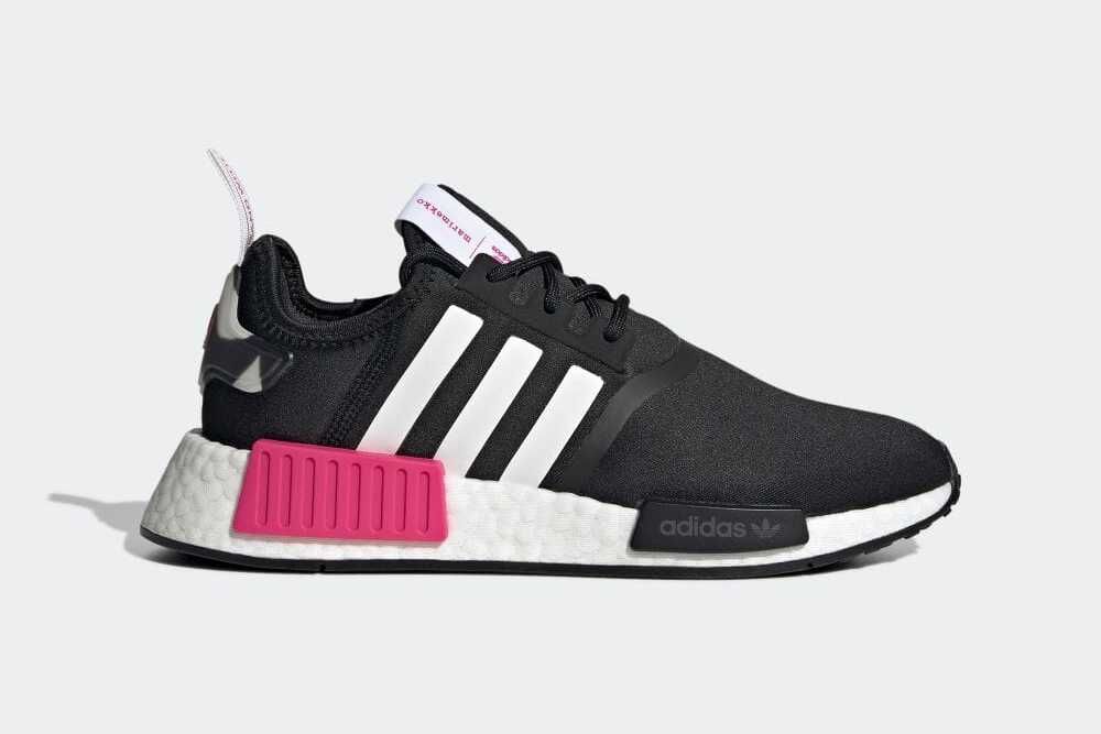 【スニダンで購入可】6/10発売 ADIDAS NMD_R1 W CORE "BLACK/TEAM REAL MAGENTA" 抽選/定価/販売店舗まとめ 3枚目