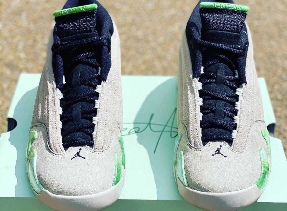 【スニダンで購入可】8/19発売 ALEALI MAI × NIKE AIR JORDAN 14 LOW "LIGHT SAND/LIGHT SAND WHITE" 抽選/定価/販売店舗まとめ 11枚目