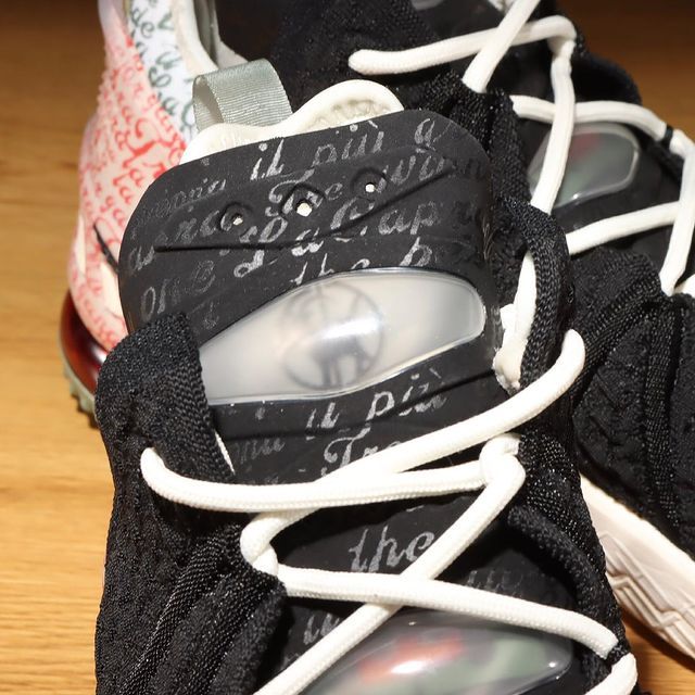 【スニダンで購入可】6/11発売 NIKE LEBRON 18 "BLACK / UNIVERSITY RED" 抽選/定価/販売店舗まとめ 3枚目