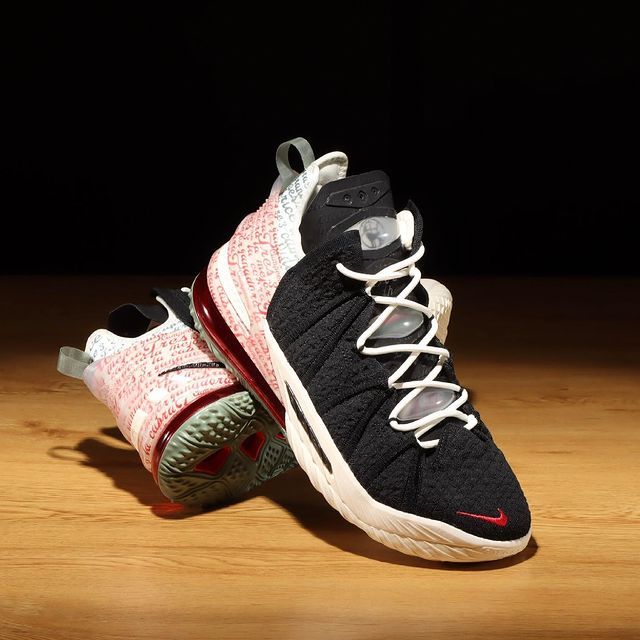 【スニダンで購入可】6/11発売 NIKE LEBRON 18 "BLACK / UNIVERSITY RED" 抽選/定価/販売店舗まとめ 2枚目