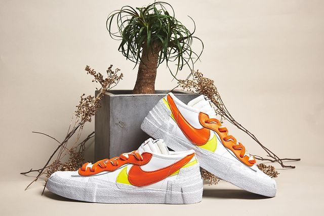 【スニダンで購入可】6/10発売 SACAI × NIKE BLAZER LOW 2COLORS 抽選/定価/販売店舗まとめ 2枚目