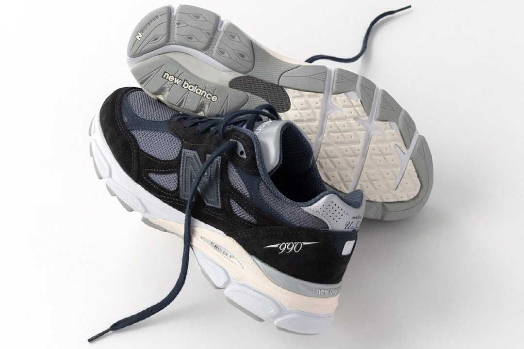 【スニダンで購入可】6/8発売 KITH RONNIE FIEG × NEW BALANCE M990V3 "GENESIS/NAVY" 抽選/定価/販売店舗まとめ 4枚目