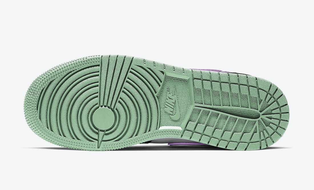 【スニダンで購入可】NIKE GS AIR JORDAN 1 LOW "WHITE/BLACK/GREEN GLOW" 抽選/定価/販売店舗まとめ 4枚目