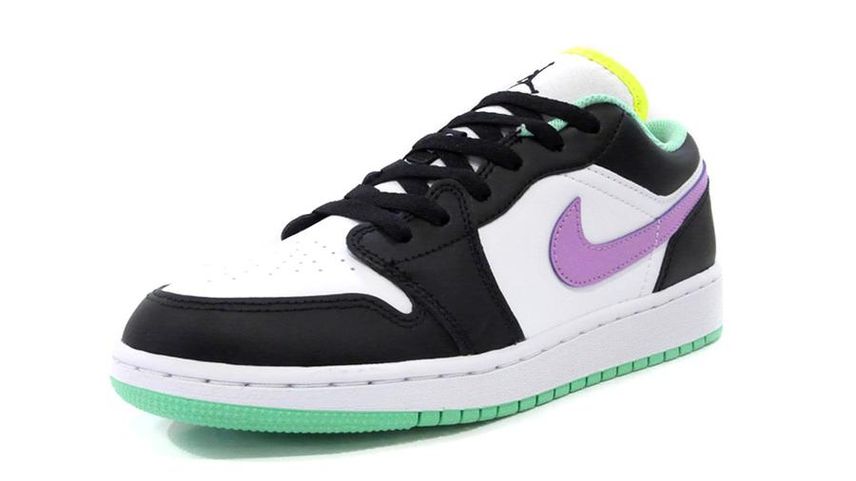 【スニダンで購入可】NIKE GS AIR JORDAN 1 LOW "WHITE/BLACK/GREEN GLOW" 抽選/定価/販売店舗まとめ
