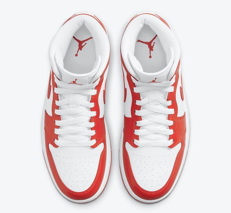 【スニダンで購入可】9/13発売 NIKE WMNS AIR JORDAN 1 MID "WHITE/ORANGE" 抽選/定価/販売店舗まとめ 10枚目