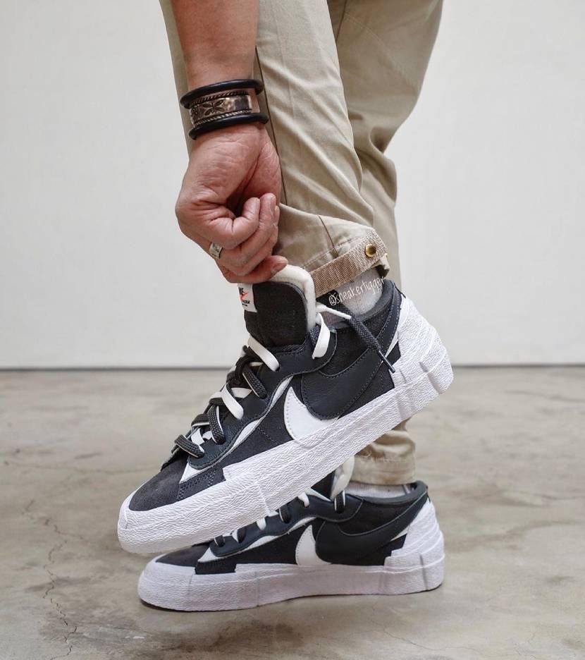 【スニダンで購入可】7/31発売 SACAI × NIKE BLAZER LOW 2COLORS 抽選/定価/販売店舗まとめ  5枚目