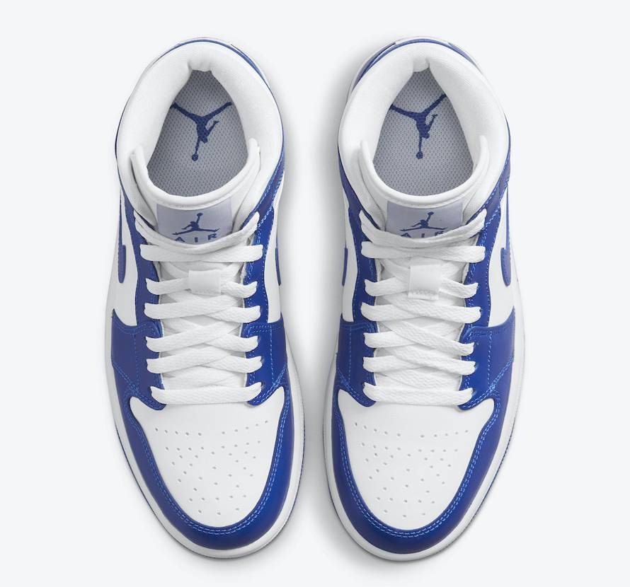 【スニダンで購入可】10/10発売 Nike WMNS Air Jordan 1 Mid "Kentucky Blue" 抽選/定価/販売店舗まとめ 9枚目