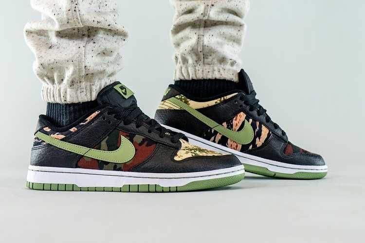 【販売リンクあり】7/30発売 NIKE DUNK LOW SE "BLACK MULTI CAMO" 抽選/定価/発売店舗まとめ 9枚目