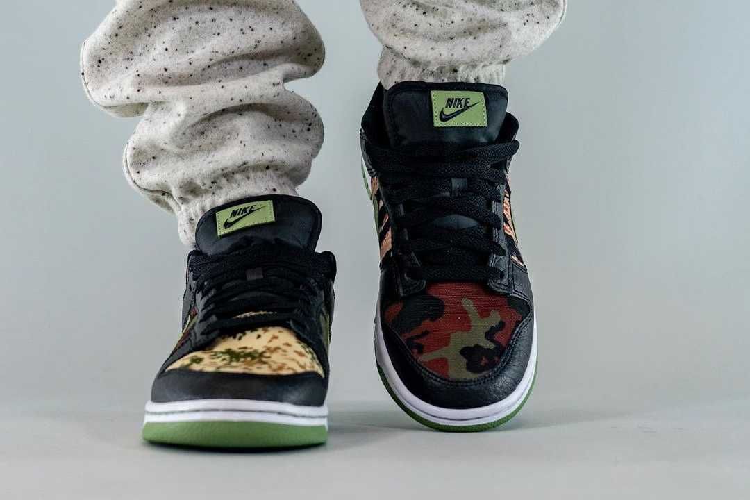 【販売リンクあり】7/30発売 NIKE DUNK LOW SE "BLACK MULTI CAMO" 抽選/定価/発売店舗まとめ 10枚目