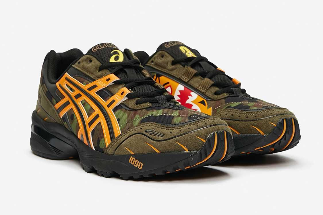 【販売リンクあり】8/22発売 A BATHING APE × ASICS GEL-1090 "TIGER" 抽選/定価/販売店舗まとめ 7枚目