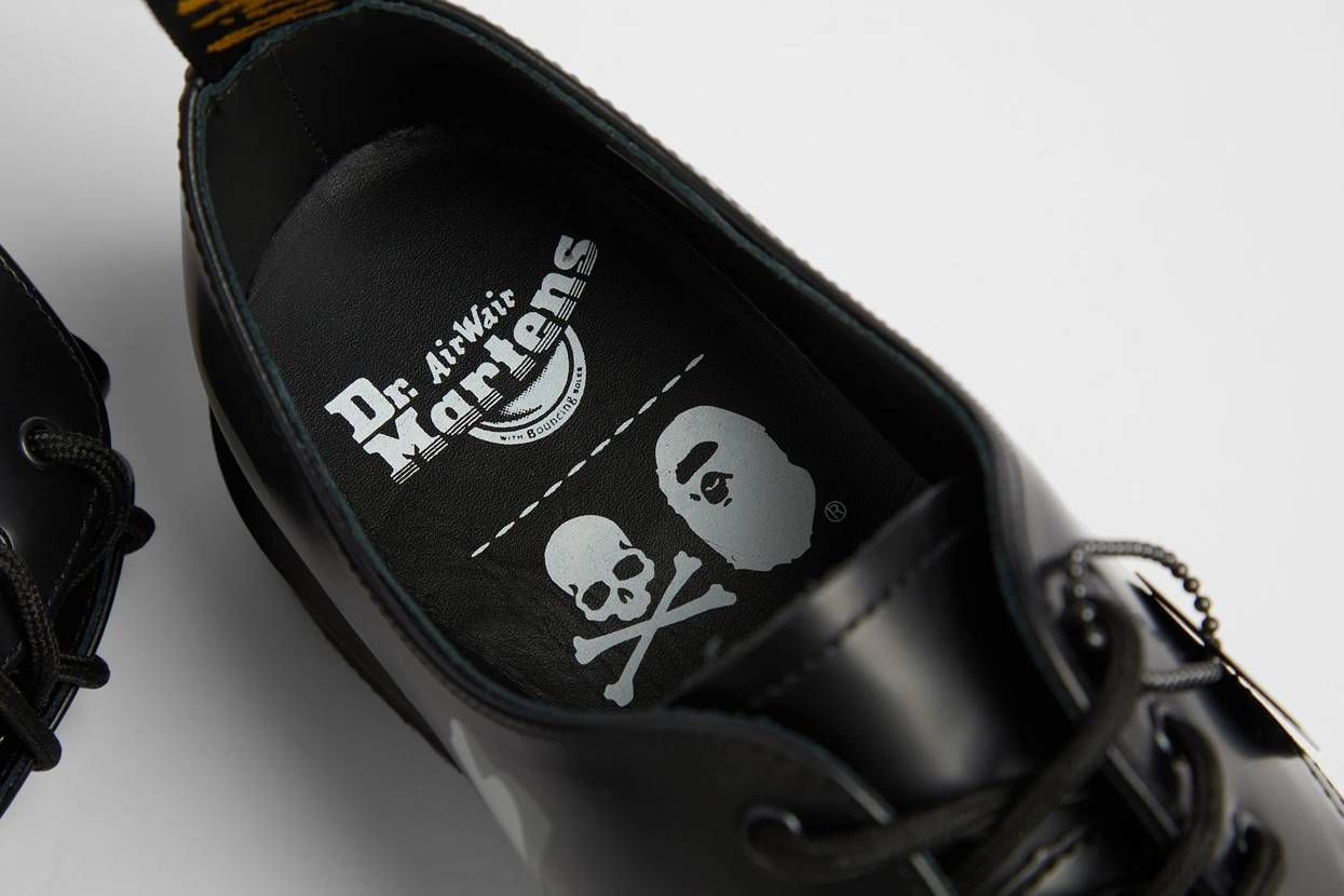 【スニダンで購入可】6/26発売 A BATHING APEⓇ × mastermind JAPAN × Dr. Martens 3 HOLE SHOES 抽選/定価/販売店舗まとめ 5枚目