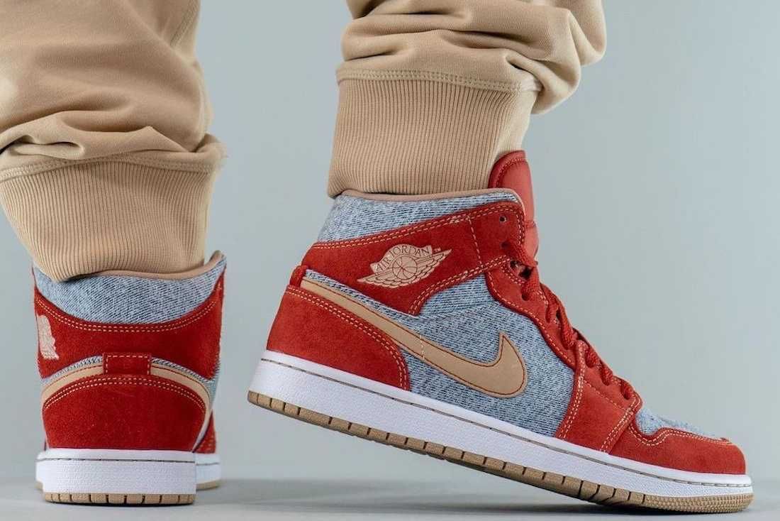 【リーク】海外9/7発売 NIKE AIR JORDAN 1 MID "DENIM" 抽選/定価/販売店舗まとめ 6枚目