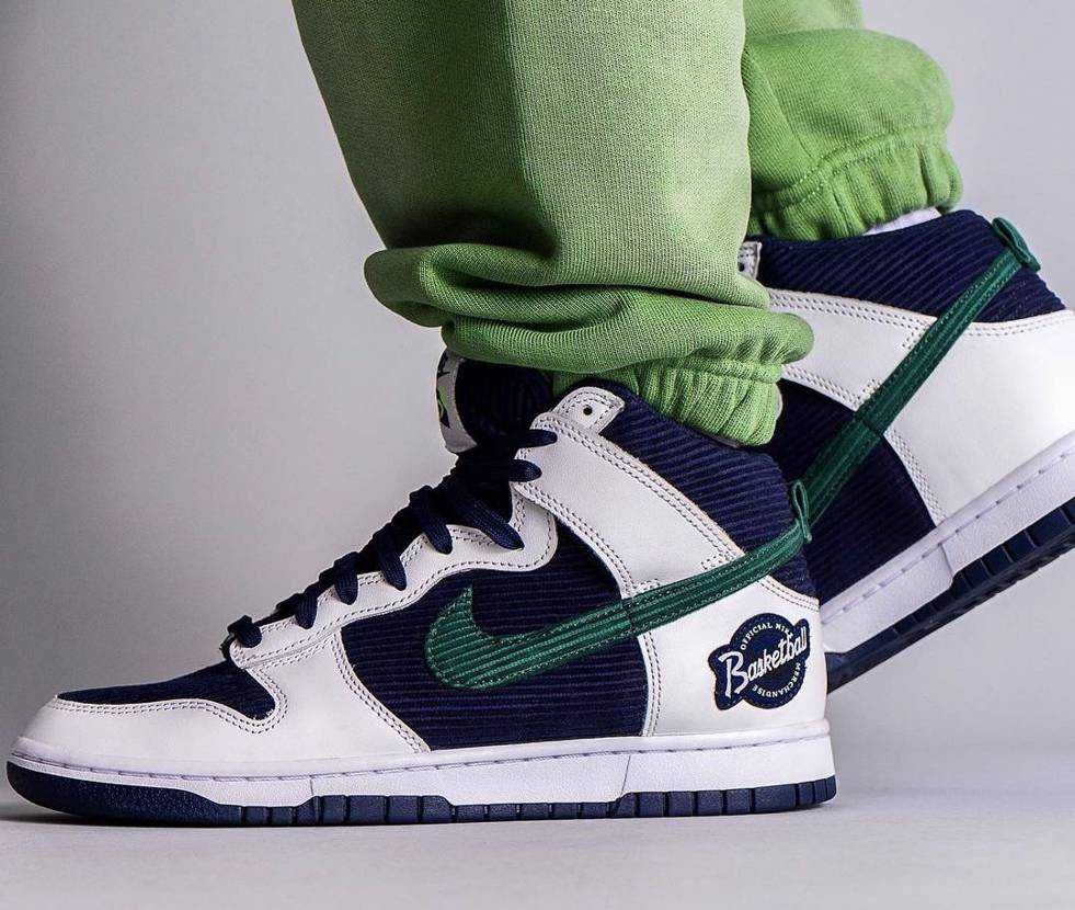 【スニダンで購入可】11/29発売 Nike Dunk High PRM EMB "Collage Navy" 抽選/定価/発売店舗まとめ 4枚目