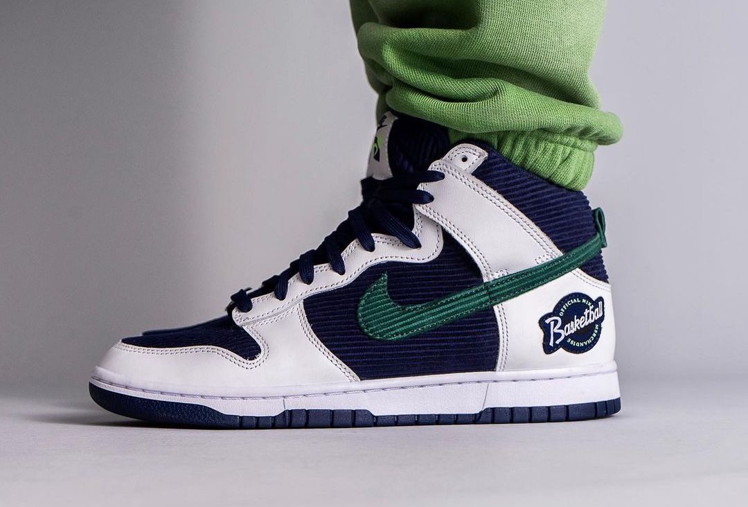 【スニダンで購入可】11/29発売 Nike Dunk High PRM EMB "Collage Navy" 抽選/定価/発売店舗まとめ 6枚目