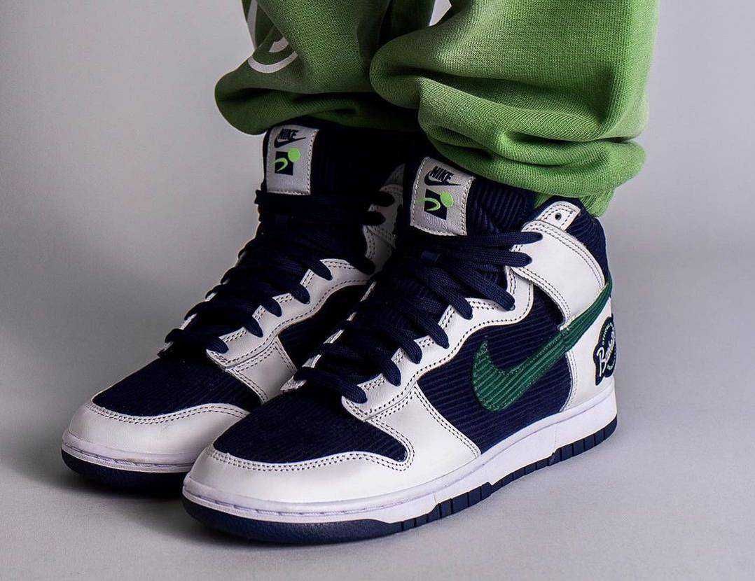 【スニダンで購入可】11/29発売 Nike Dunk High PRM EMB "Collage Navy" 抽選/定価/発売店舗まとめ 10枚目