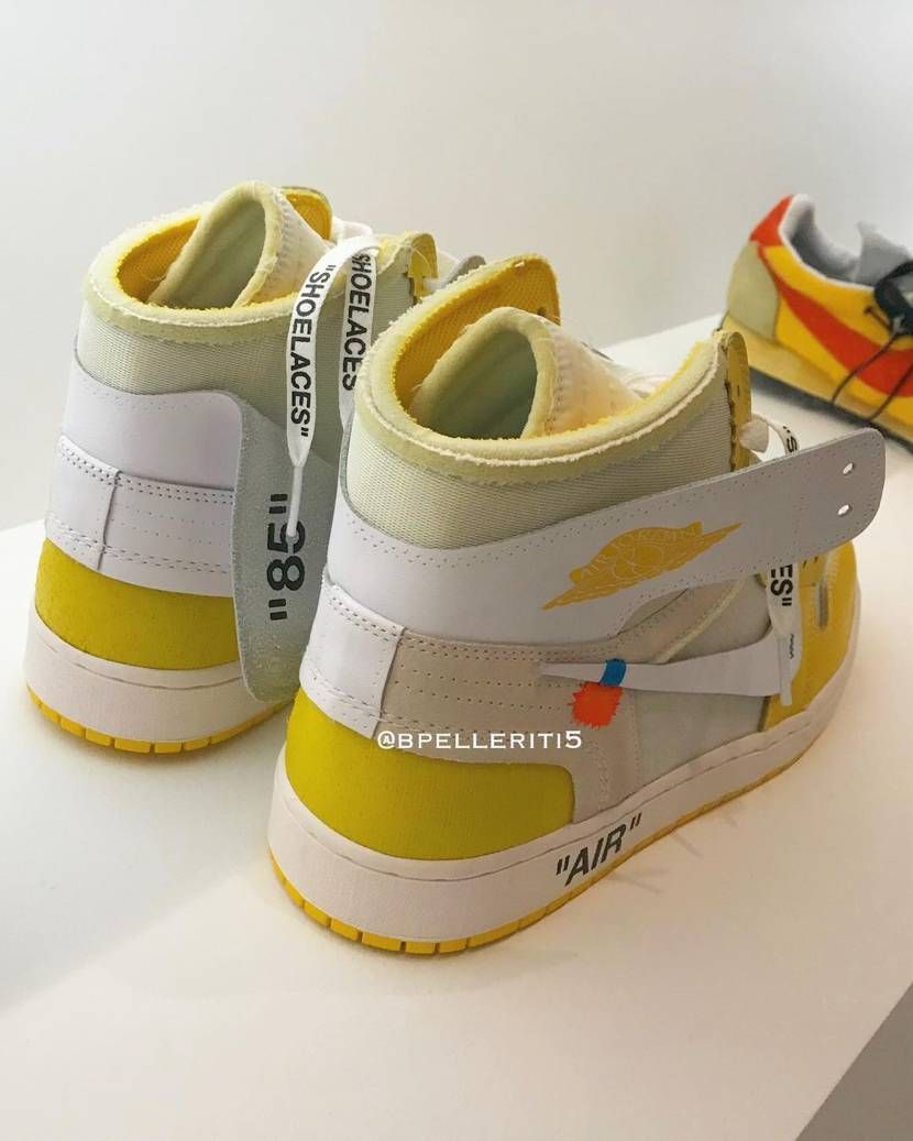 【リーク】OFF-WHITE × NIKE AIR JORDAN 1 "CANARY YELLOW" 抽選/定価/販売店舗まとめ 5枚目