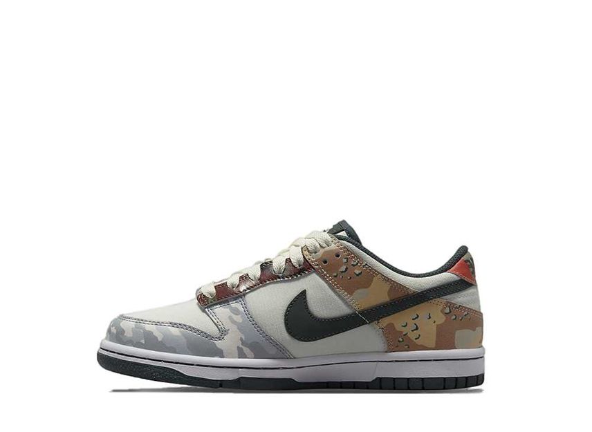 NIKE GS DUNK LOW SE SAIL MULTI CAMO DB1909 100 SNKRDUNK