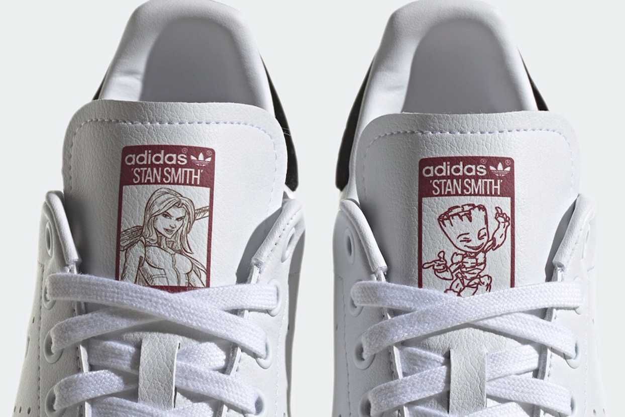 【リーク】MARVEL × ADIDAS STAN SMITH "BABY GROOT & GAMORA" 抽選/定価/販売店舗まとめ 2枚目