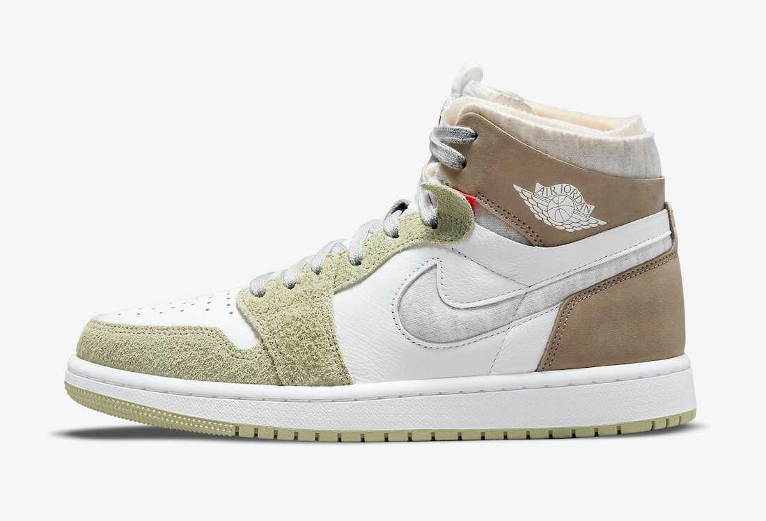 【販売リンクあり】9/8発売 NIKE AIR JORDAN 1 ZOOM COMFORT "OLIVE AURA" 抽選/定価/販売店舗まとめ 5枚目