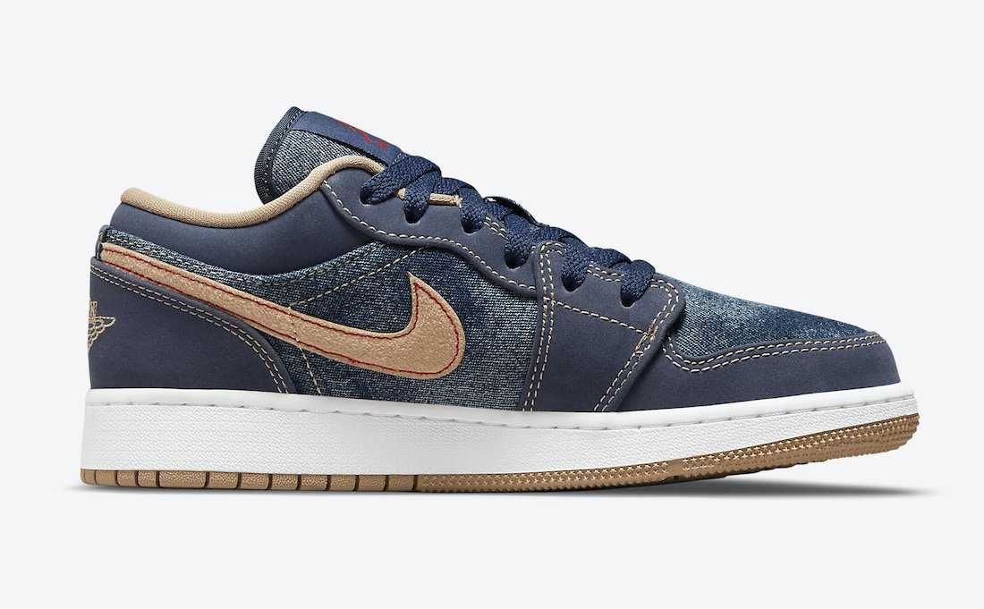 【リーク】NIKE AIR JORDAN 1 LOW "DENIM" 抽選/定価/発売店舗まとめ 4枚目