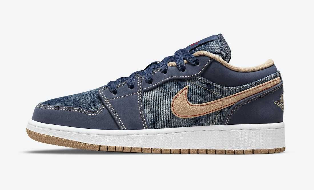【リーク】NIKE AIR JORDAN 1 LOW "DENIM" 抽選/定価/発売店舗まとめ 3枚目