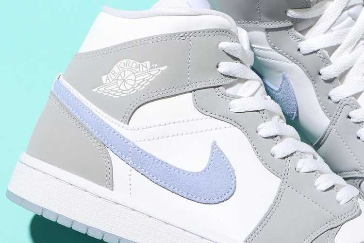 【スニダンで購入可】7/28発売 NIKE WMNS AIR JORDAN 1 MID "WOLF GREY" 抽選/定価/販売店舗まとめ 2枚目