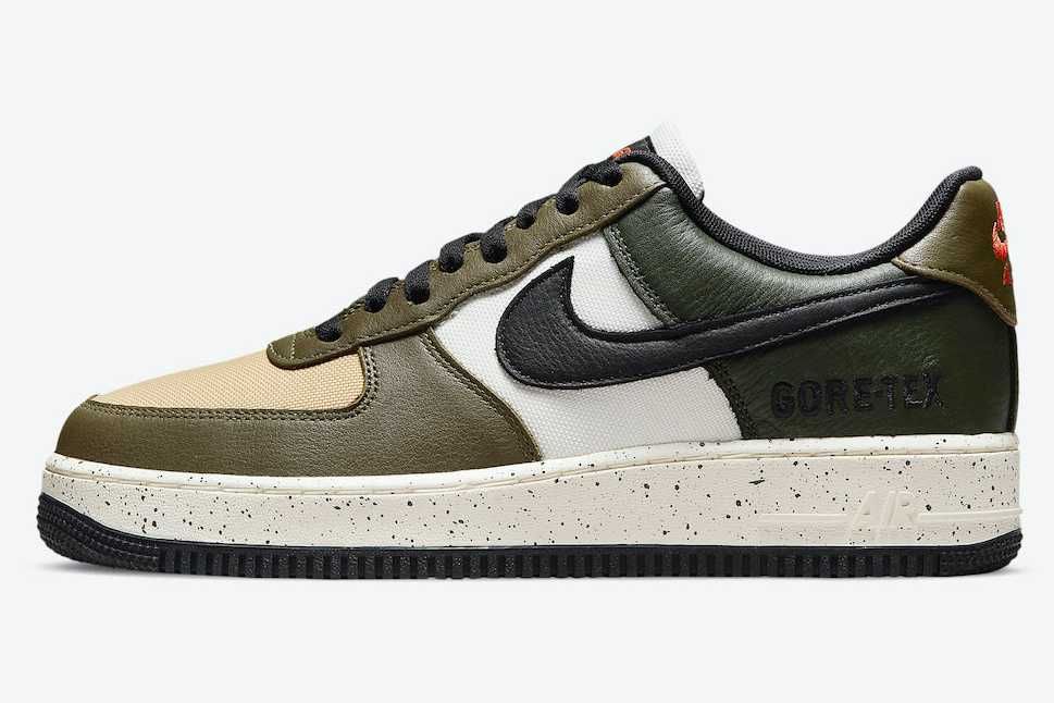 【スニダンで購入可】8/13発売 NIKE AIR FORCE 1 GORE TEX "MEDIUM OLIVE" 抽選/定価/販売店舗まとめ 9枚目