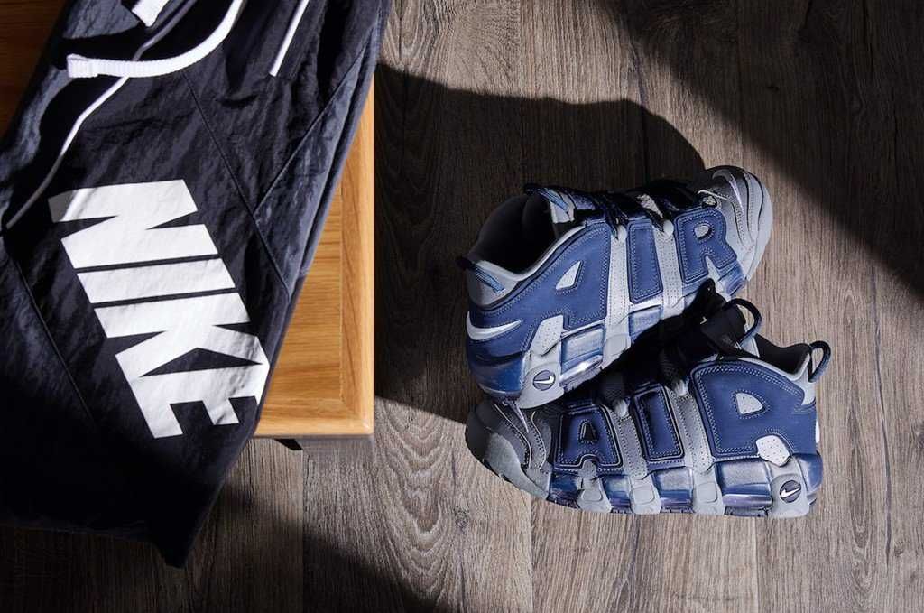 【スニダンで購入可】8/25発売 NIKE AIR MORE UPTEMPO "COOL GREY&MIDNIGHT NAVY" 4枚目