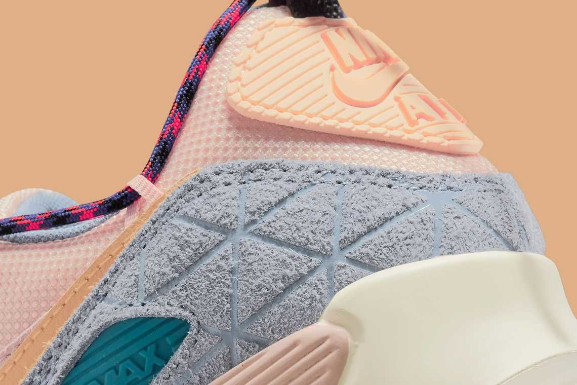 【スニダンで購入可】8/1・8/13発売 NIKE WMNS AIR MAX 90 SE "FOSSIL STONE/TWINE ASHEN SLATE" 抽選/定価/販売店舗まとめ 6枚目