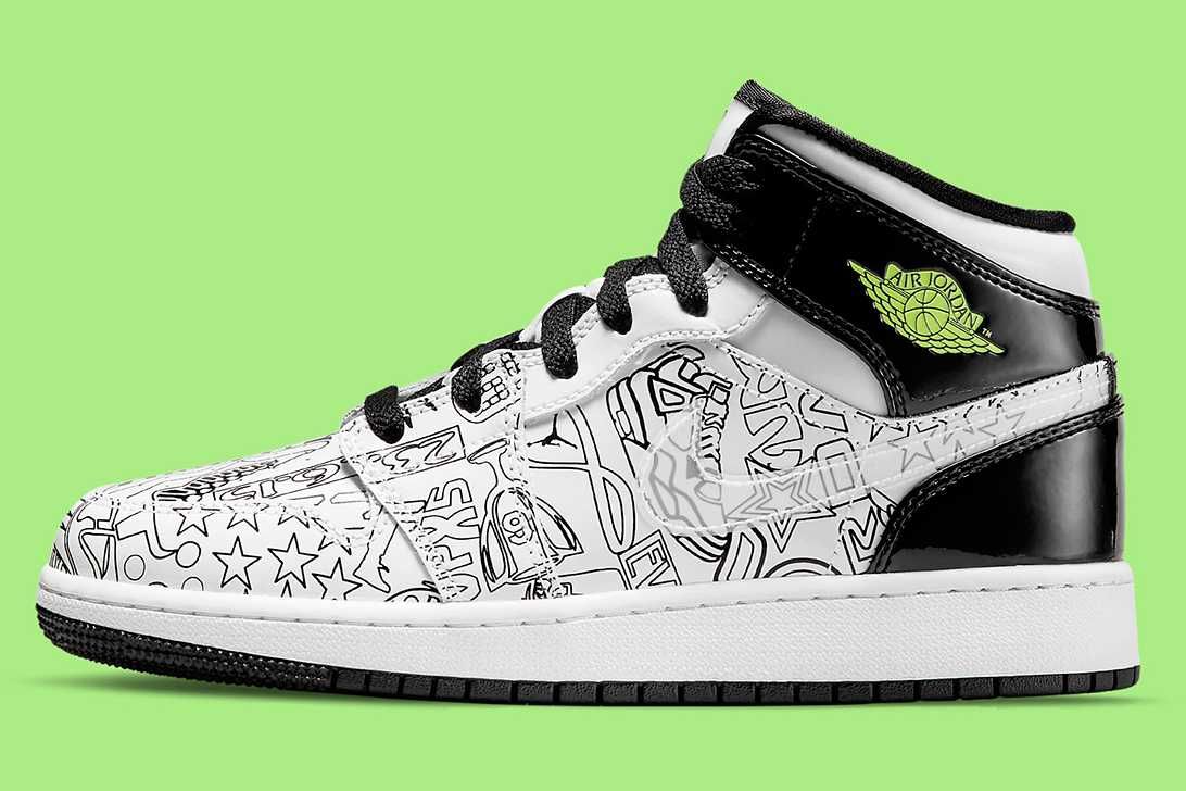 【スニダンで購入可】 8/4発売 NIKE GS AIR JORDAN 1 MID "DIY" 抽選/定価/販売店舗まとめ 4枚目