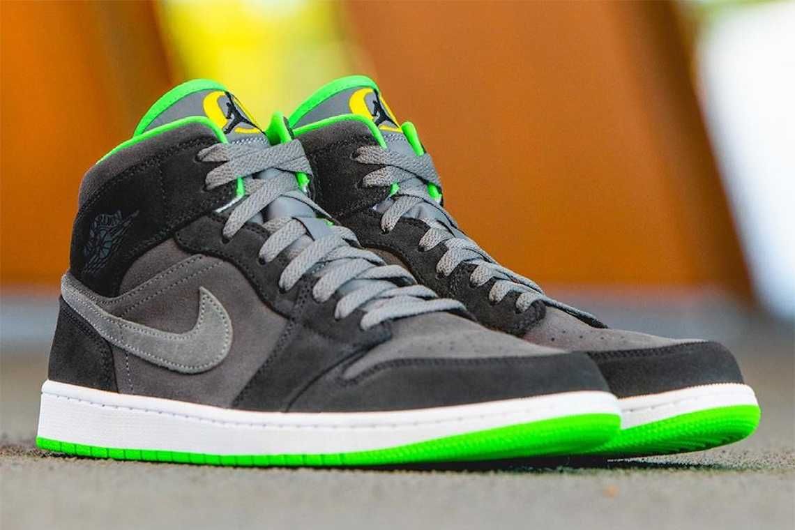 【リーク】非売品 NIKE WMNS AIR JORDAN 1 MID PE "OREGON DUCKS TRACK AND FIELD" 抽選/定価/販売店舗まとめ 2枚目