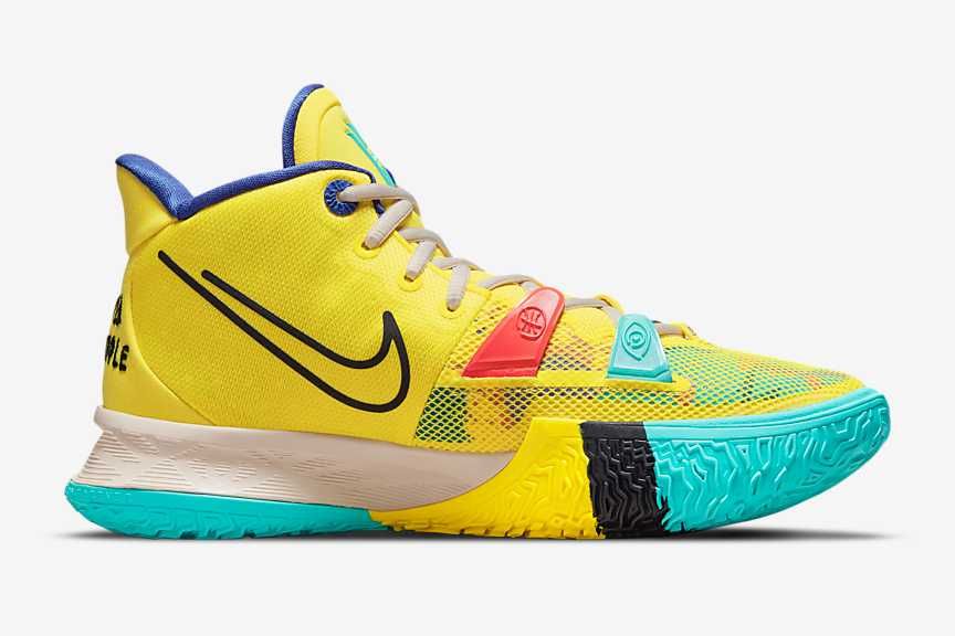 【スニダンで購入可】8/8発売 NIKE KYRIE 7 "YELLOW STRIKE" 抽選/定価/販売店舗まとめ 5枚目