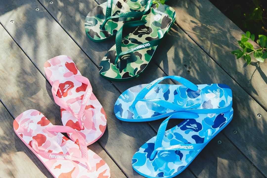 【スニダンで購入可】8/1発売 A BATHING APE × HAVAIANAS 5COLORS 抽選/定価/販売店舗まとめ 2枚目