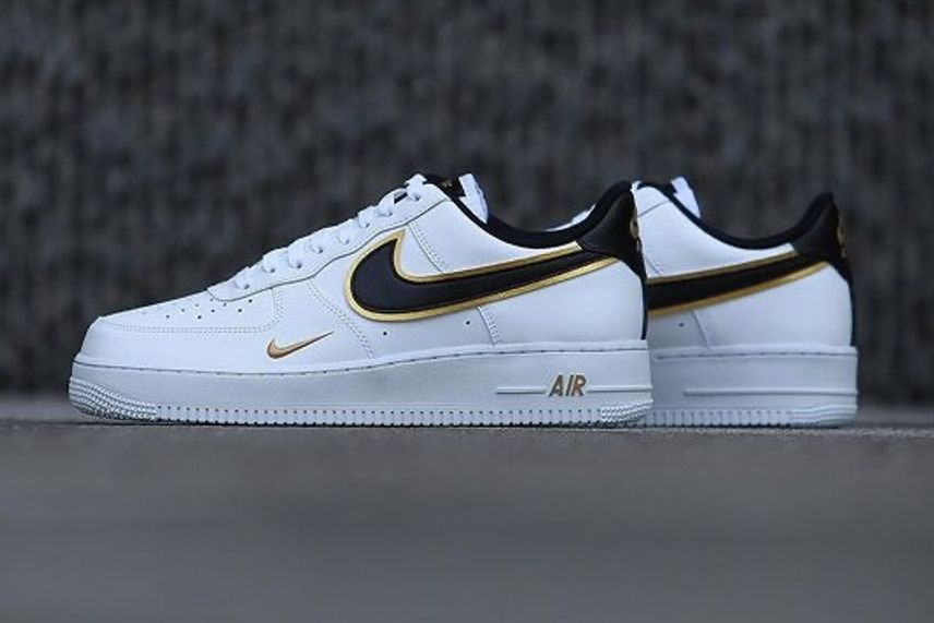 ナイキ エアフォース1 ロー ダブルスウッシュホワイト中古品 size27.0㎝ Nike Air Force 1 Low Double Swooshes