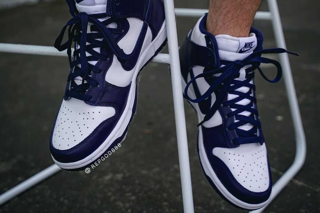 【スニダンで購入可】8/26発売 NIKE DUNK HIGH "CHAMPIONSHIP NAVY" 抽選/定価/販売店舗まとめ 3枚目