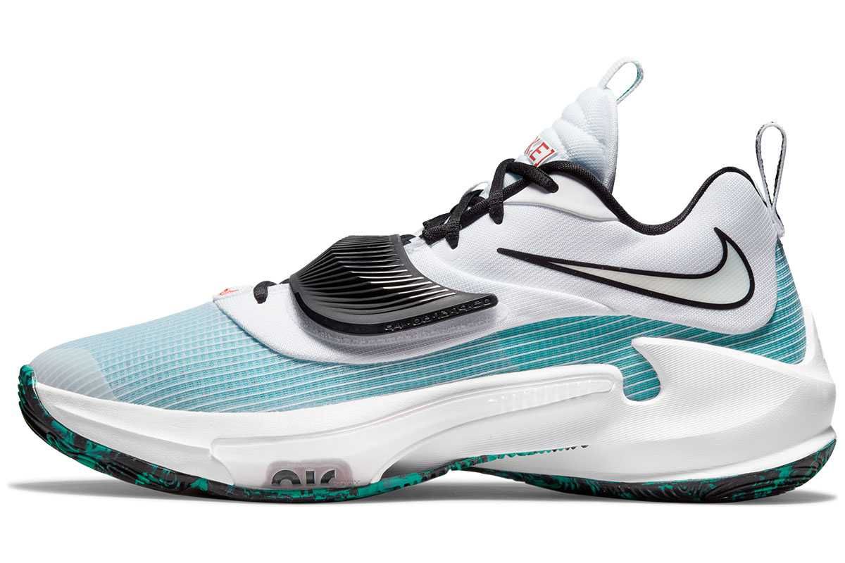 【発売延期】8/12発売 NIKE ZOOM FREAK 3 "WHITE / CLEAR EMERALD" 抽選/定価/販売店舗まとめ 2枚目