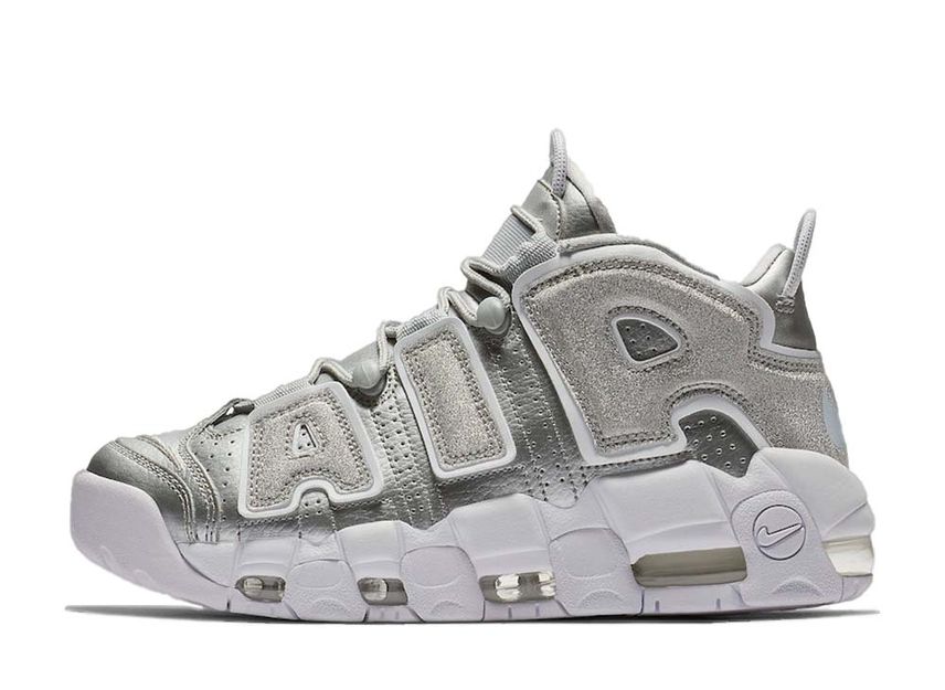 Nike air 2025 more uptempo silver