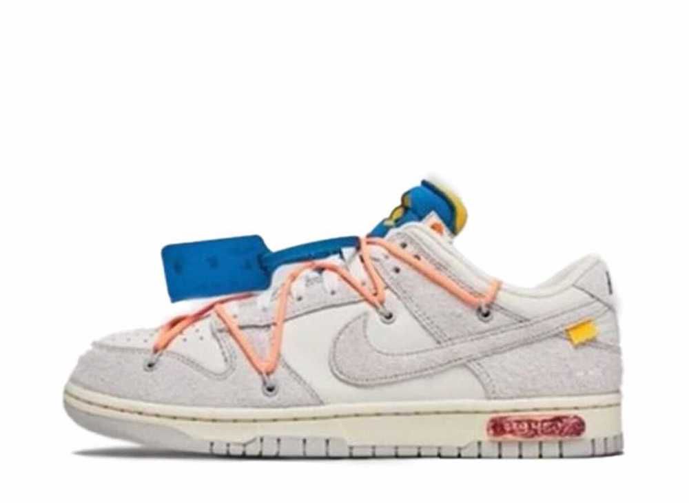 靴/シューズOFF-WHITE × NIKE DUNK LOW 1 OF 50 オフホワイト - スニーカー