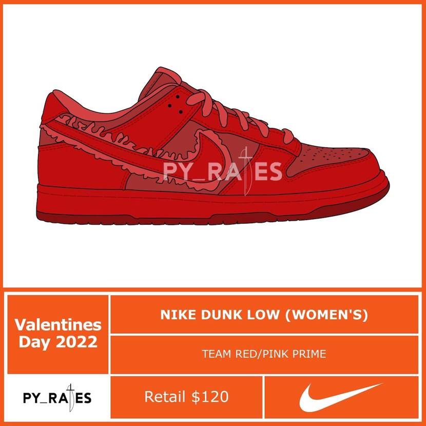 【販売リンクあり】5/3発売 Nike WMNS Dunk Low "Valentines Day" 抽選/定価/販売店舗まとめ 15枚目