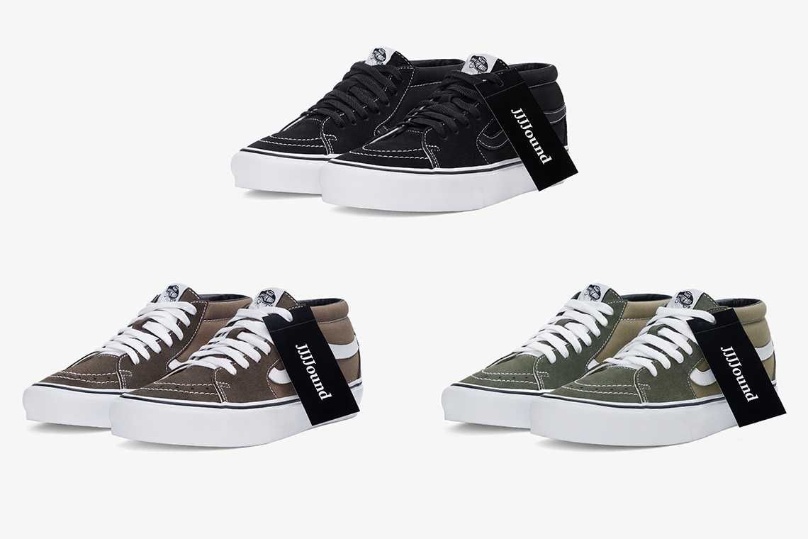 【スニダンで購入可】8/10・11・12・14発売 JJJJound × VANS SK8-MID 3COLORS 抽選/定価/販売店舗まとめ 3枚目