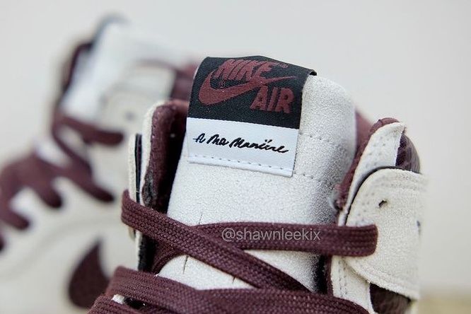 【スニダンで購入可】12/4発売 A Ma Maniére × Nike Air Jordan 1 Retro High OG "Sail and Burgundy" 抽選/定価/販売店舗まとめ 22枚目