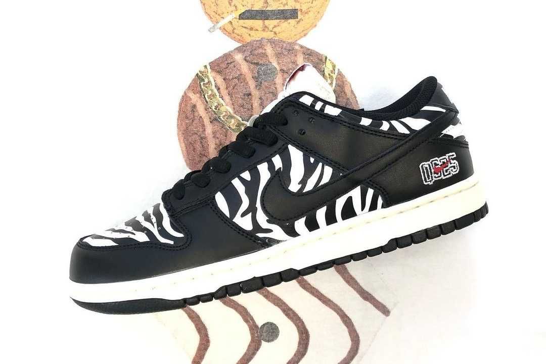 【スニダンで購入可】9/1発売 QUARTERSNACKS × NIKE SB DUNK LOW "ZEBRA CAKE" 抽選/定価/販売店舗まとめ 2枚目