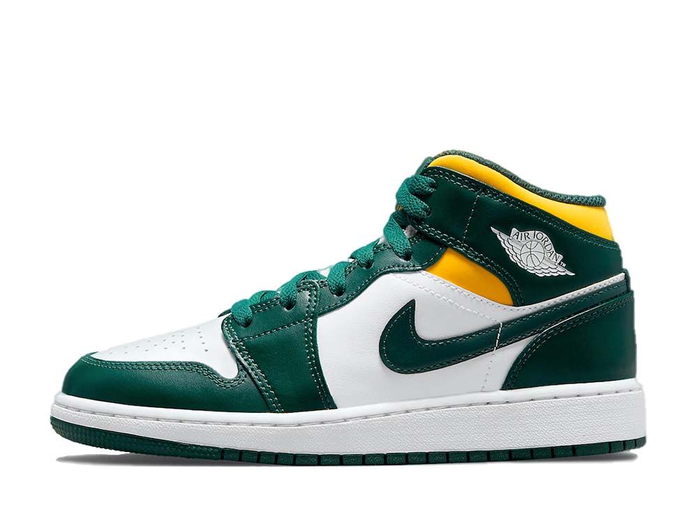 リーク 海外21年発売 Nike Gs Air Jordan 1 Mid Classic Seattle Supersonics 抽選 定価 販売店舗まとめ スニーカーダンク