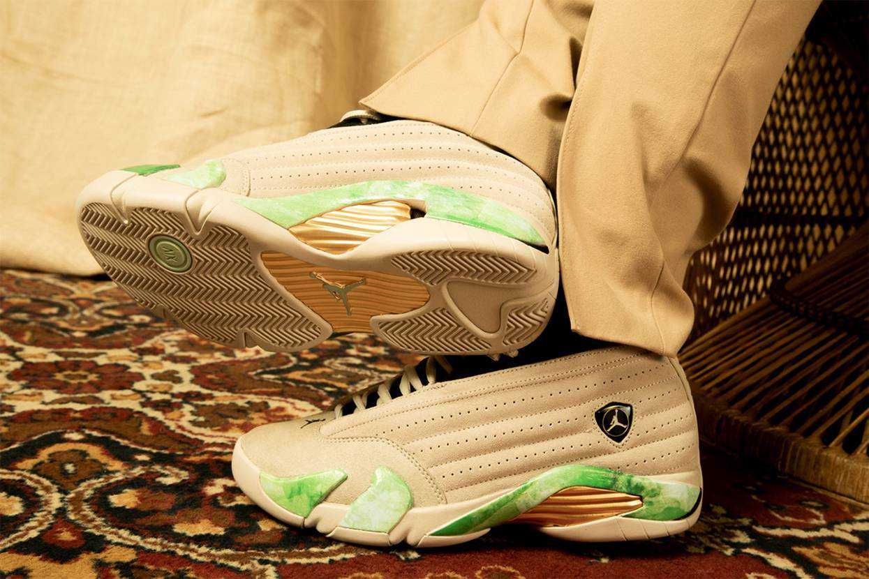 【スニダンで購入可】8/19発売 ALEALI MAI × NIKE AIR JORDAN 14 LOW "LIGHT SAND/LIGHT SAND WHITE" 抽選/定価/販売店舗まとめ 5枚目