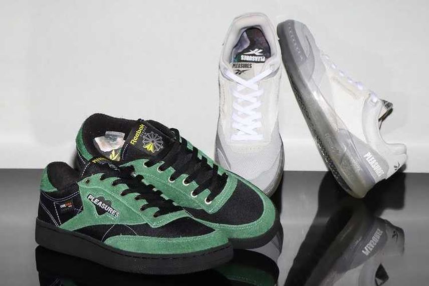 【スニダンで購入可】7/31・8/20発売 PLEASURES × REEBOK CLASSIC CLUB C 2TYPE