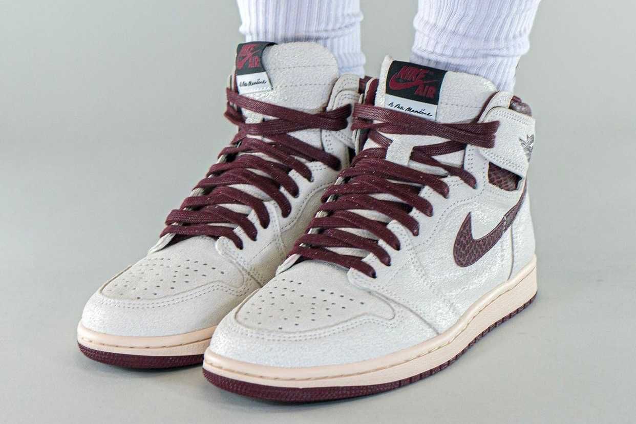 【スニダンで購入可】12/4発売 A Ma Maniére × Nike Air Jordan 1 Retro High OG "Sail and Burgundy" 抽選/定価/販売店舗まとめ 20枚目