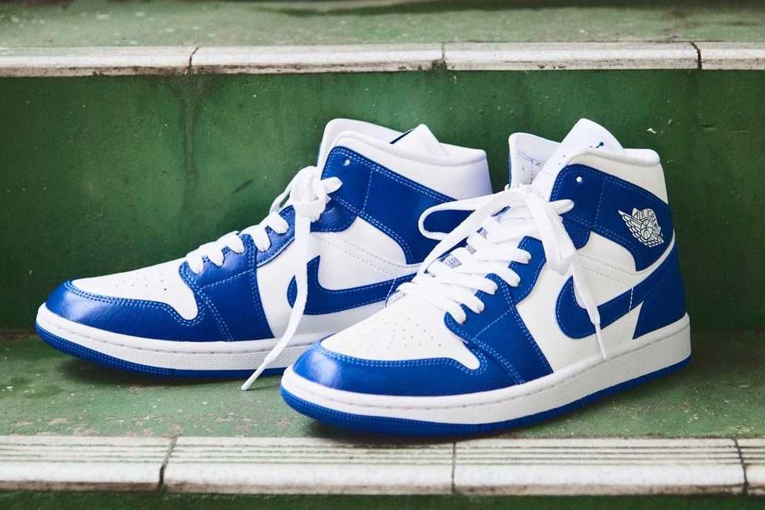 【スニダンで購入可】10/10発売 Nike WMNS Air Jordan 1 Mid "Kentucky Blue" 抽選/定価/販売店舗まとめ 2枚目